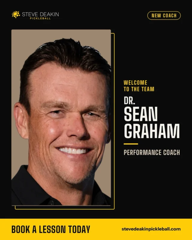 We are thrilled to welcome Sean to the Team !  Dr. Sean Graham is a Level 3 Pickleball Canada Certified Coach and performance therapist with more than six years of experience playing and coaching competitive pickleball across Canada and the United States. He combines technical instruction, performance therapy, and evidence-based sports medicine to help athletes develop their skills, prevent injuries, and perform at their best over the long term.

His coaching approach integrates technical and tactical development with movement optimization, recovery, conditioning, mindset, and mental preparation. Sean emphasizes strong fundamentals, strategic play, consistency, confidence, and mental resilience while helping players reach their potential and enjoy the game for years to come.

A former professional football player, Sean spent seven years in the Canadian Football League (CFL) with the Winnipeg Blue Bombers and BC Lions, winning a Grey Cup with the Lions in 2000. He also coached football for 15 years and has served as the BC Lions’ Team Chiropractor for 24 years. This experience has given him extensive expertise in sports medicine, biomechanics, athlete development, and the psychological demands of competitive sport.

Sean currently provides pickleball coaching at The Nest Pickleball Facility in Tsawwassen, working with recreational and competitive players of all ages and abilities. His goal is to develop confident, resilient, mentally prepared, and well-rounded athletes equipped for sustained success at every level.