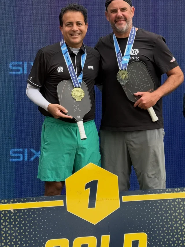 Altaf and I holding our spot for Gold in Virginia Beach. No mixed in this one ☝️ but I did try singles to get my events in. I’ll need a little more conditioning to find success in singles.